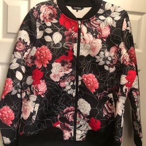 bebe floral jacket